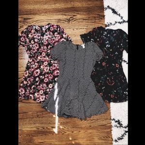 Forever 21 • Set of 3 Skater Dresses